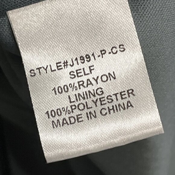 Jodifl Dress Womens 2X Green Faux Wrap Asymmetrical Maxi Embroidered Floral Boho - Picture 5 of 11